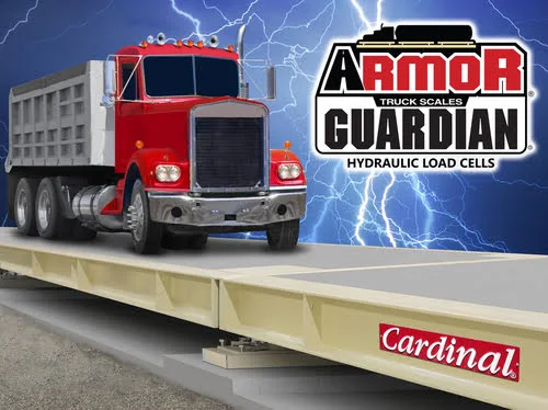 ARMOR Concrete Deck Truck Scales with Guardian Hydraulic Load Cells