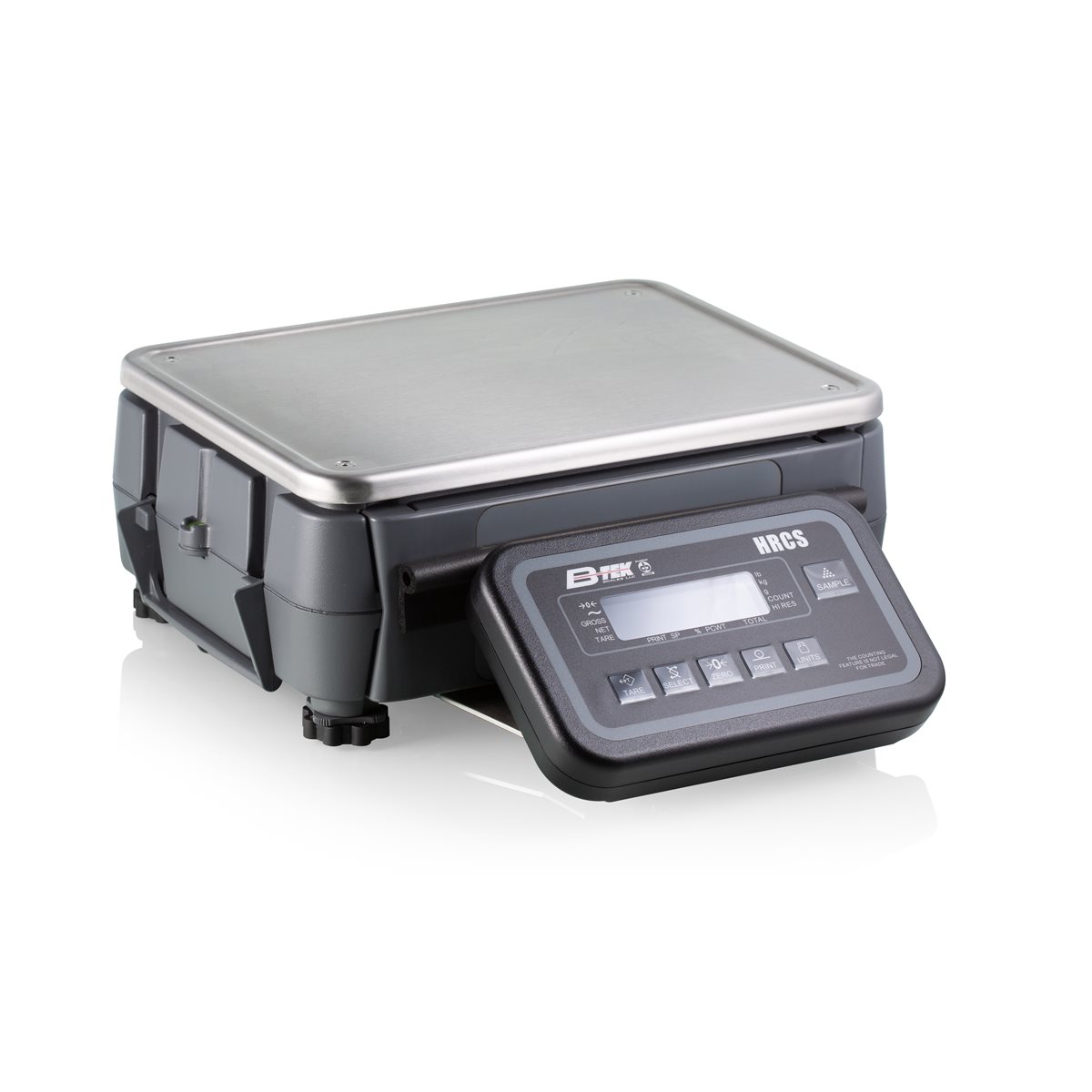 front of btek counting scale